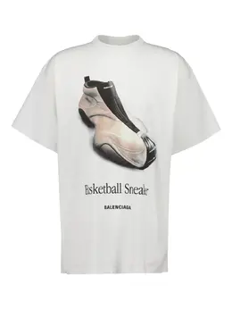 Balenciaga: Белые кроссовки 