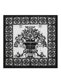 Dolce & Gabbana: Чёрный шарф 