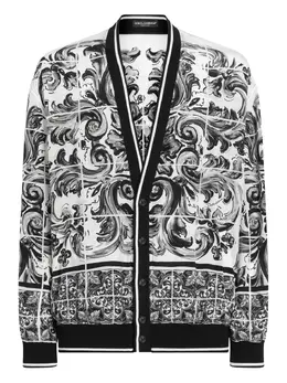 Dolce & Gabbana: Чёрная куртка  Majolica