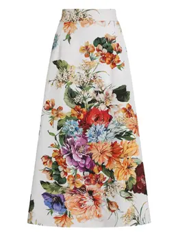 Dolce & Gabbana: Юбка с растительным принтом 