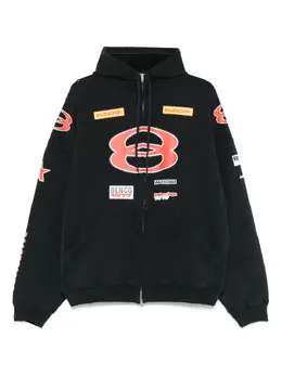 Balenciaga: Чёрная толстовка 