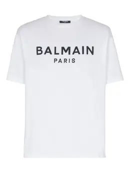 Balmain: Футболка с принтом 
