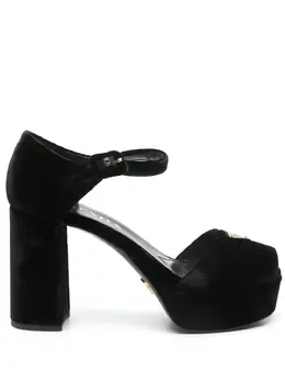 Prada Pre-Owned: Чёрные сандалии 