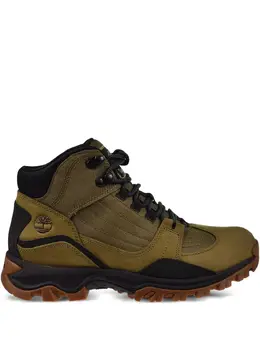 Timberland: Зелёные ботинки 