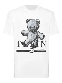 Philipp Plein: Белая футболка  Teddy