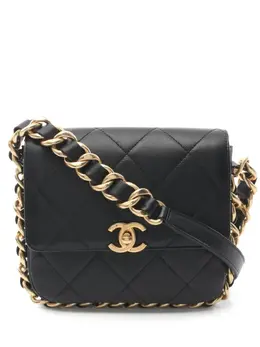 CHANEL Pre-Owned: Чёрная сумка 
