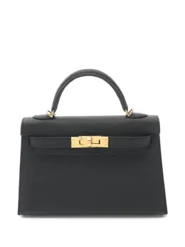 Hermès Pre-Owned: Чёрная сумка-шоппер 