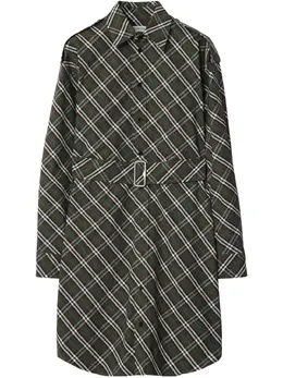 Burberry: Зелёная рубашка 