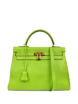 Hermès Pre-Owned: Зелёная сумка-шоппер 