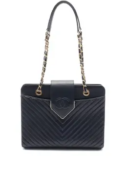 CHANEL Pre-Owned: Синяя сумка 