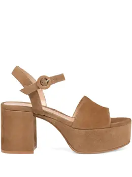 Gianvito Rossi: Бежевые сандалии 