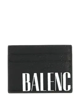 Balenciaga: Чёрный картхолдер 