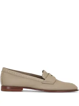 Santoni: Коричневые лоферы 