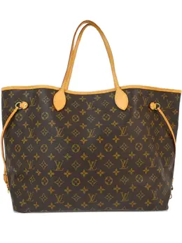 Louis Vuitton Pre-Owned: Коричневая сумка-шоппер 