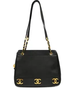 CHANEL Pre-Owned: Чёрная сумка 