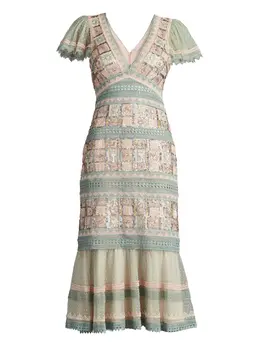 Tadashi Shoji: Зелёное платье 