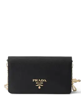 Prada: Чёрный клатч 