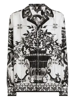 Dolce & Gabbana: Рубашка  Majolica с принтом