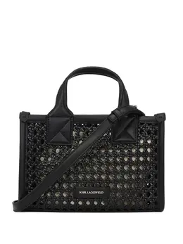 Karl Lagerfeld: Чёрная сумка-шоппер  K/Skuare