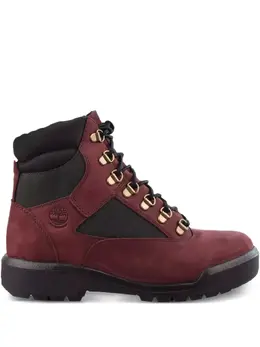 Timberland: Красные ботинки 