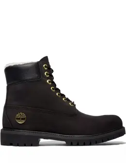 Timberland: Чёрные ботинки 