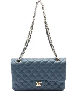 CHANEL Pre-Owned: Голубая сумка 