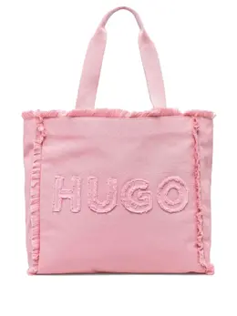 HUGO: Розовая сумка-шоппер 
