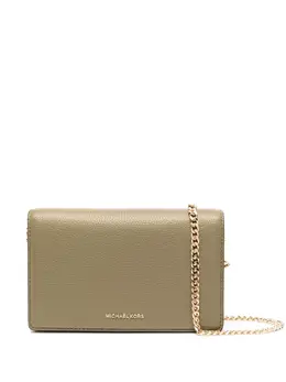 Michael Kors: Зелёная сумка через плечо 
