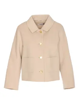 'S Max Mara: Бежевая куртка 