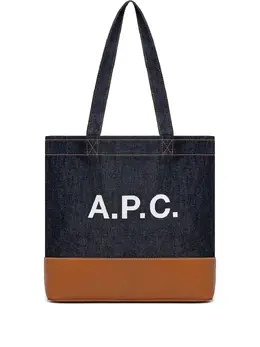 A.P.C.: Тёмная сумка-шоппер 