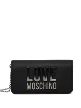 Love Moschino: Чёрный клатч 