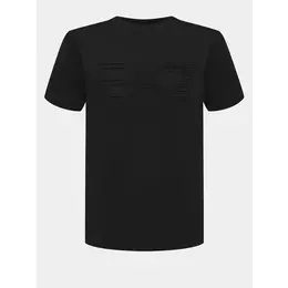 EA7 EMPORIO ARMANI: Чёрная футболка 