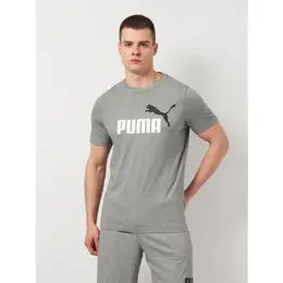 PUMA: Серая футболка  Ess