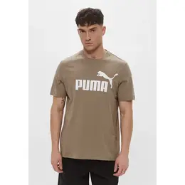 PUMA: Коричневая футболка  Ess