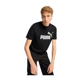 PUMA: Чёрная футболка  Ess