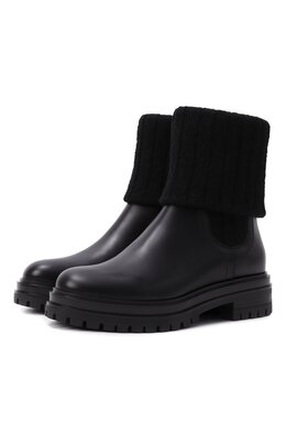 Gianvito Rossi: Чёрные ботинки 
