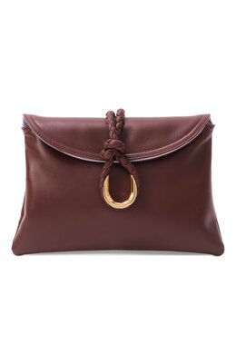 Bottega Veneta: Бордовая сумка 