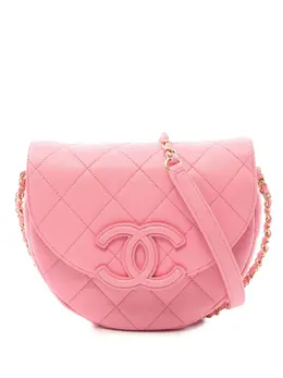 CHANEL Pre-Owned: Розовая сумка через плечо 