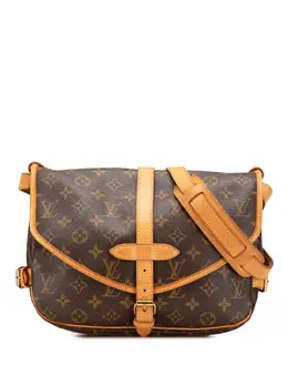 Louis Vuitton Pre-Owned: Коричневая сумка через плечо 