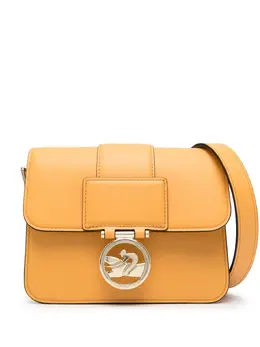 Longchamp: Оранжевая сумка через плечо 