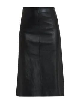Brunello Cucinelli: Кожаная юбка 