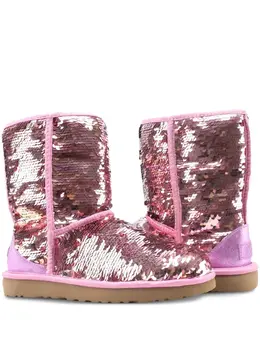 UGG: Светлые ботинки  Classic Short