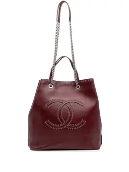 CHANEL Pre-Owned: Красная сумка-шоппер 