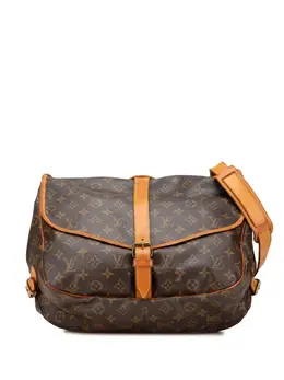 Louis Vuitton Pre-Owned: Коричневая сумка через плечо 