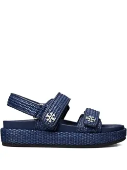 Tory Burch: Синие сандалии  Kira