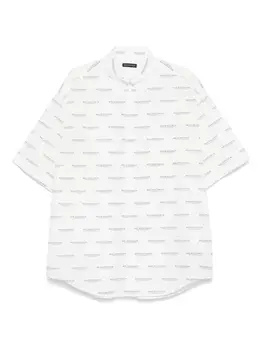 Balenciaga: Рубашка с принтом 