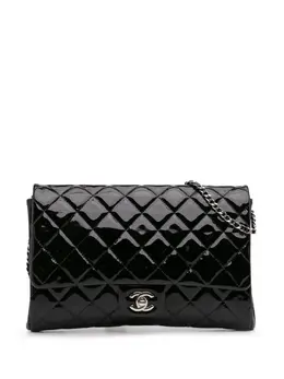CHANEL Pre-Owned: Чёрный клатч 