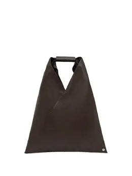 MM6 Maison Margiela: Коричневая сумка-шоппер 