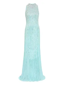 Jenny Packham: Голубое платье 