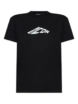 DSQUARED2: Чёрная футболка  Icon